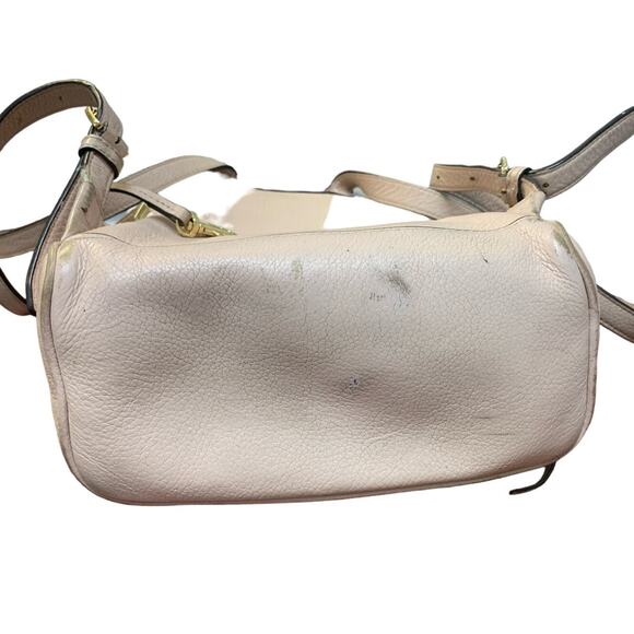 Michael Kors Pebbled Leather Pale Pink Backpack Handbag Purse Good Condition - Picture 7 of 9
